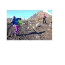 1對戶外焊接8齒不銹鋼冰爪防滑鞋套,適用於雪地、冰川、山岳攀登、冰川攀登、远足 - 橘色 - 查看 5