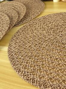 1pc Natural Woven Placemats  Boho Place Mats For Kitchen Table Indoor/Outdoor Washable Heat-Resistant Placemat Wipeable Dining Table Mats For Camping, Festival, Wedding, Party - Multicolor - View 8