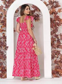 Women Dresses - Màu Hồng Tươi - Xem 4