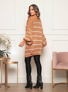 Women Cardigans - 卡其色 - 查看 2