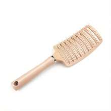 3入組家用馬卡龍彎曲透氣中空塑料頭皮按摩器尼龍毛刷 - 蓬鬆造型梳 - 查看 9