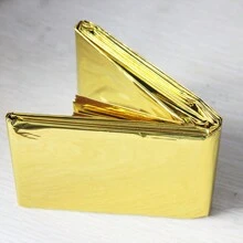 Outdoor Emergency Blanket - Waterproof Survival Rescue Sheet In Gold And Silver, 130x210 Cm Camping Stuff
