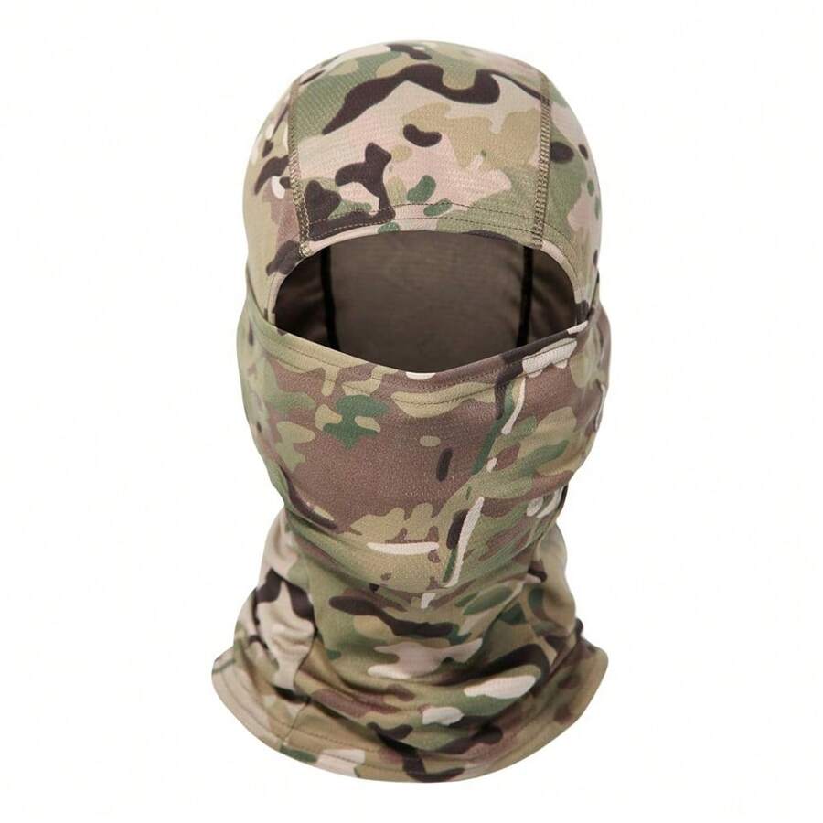 1 Pc Skiing Face Mask Warm Mask Suitable For Cold Weather Winter Skiing Snowboarding Motorcycle Ice Fishing Men Men Winter Knitted Skiing Mask Hot Air Full Face Cold Weather Running Skiing Motorcycle. - Cp Thin Section - View 1