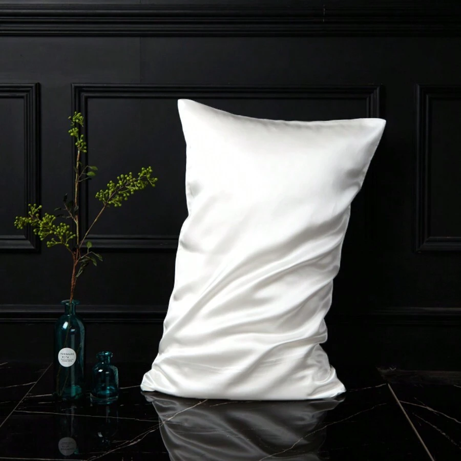 2入組光滑緞面枕套，不包含枕芯 - 白色 - 查看 1