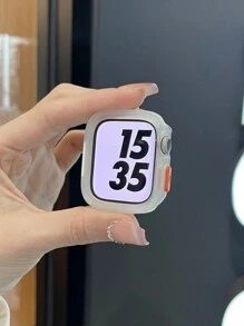 2pcs Cute Multi-Color Woven Nylon Breathable Adjustable Bands & Fashionable Hollow TPU Shockproof Protective Cases, Compatible With Apple Watch 40/41/42/44/45/46/49mm, Compatible With Apple Watch Series Ultra/SE/11/10/9/8/7/6/5/4, Smart Watch Accessories - Multicolor - View 6