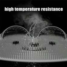 1pc Home Use Silicone Rabbit Foot Scrubber Anti-Slip Mat Massage Pad For Rubbing Back And Feet, Removing Dead Skin During Bath And Shower Floor Mat - White - View 4