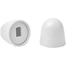 2pcs Universal Toilet Bolt Caps, Round Plastic Push-On Toilet Bowl Bolt Caps Covers, With Extra Washers For Easy Installation, 1.44 Inch Height, White Color