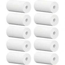 10Pcs Mini Printer Paper, 57 X 25 Mm Printable Paper Rolls Thermal Paper Rolls For Pocket Thermal Printer Receipt Thermal Printer - Apricot - View 1