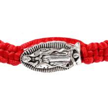 12 Stücke mexikanische Jungfrau Maria Armbänder, Tadeo-Armband, katholisch, grün, schwarz, rot, handgefertigt, Seil-Armband, Heiliger Judas, Armband Geschenk für Männer Frauen Jungen