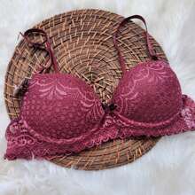 Women Bras & Bralettes - 酒紅色 - 查看 1