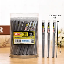 Single-Tube Automatic Pencil Lead Refills, 0.5mm/0.7mm, Wholesale Office Stationery - Black - View 2