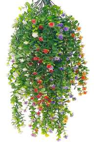 1 Bó hoa giả trang trí, Bó hoa giả tự làm mô phỏng chân thực, Chống tia UV, Trang trí bàn ăn sân vườn nhà, phòng khách cho tiệc cưới, Đồ trang trí trung tâm ngày lễ tình nhân mùa xuân hè, Ngày lễ tình nhân, Quà tặng sinh nhật, Tốt nghiệp, Cây giả - trắng - Xem 4