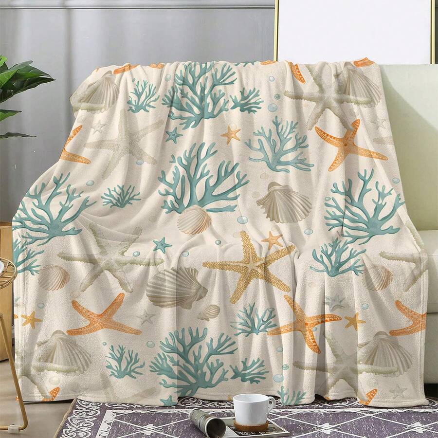1 Miếng Flannel In Chăn , Ấm áp , Mềm mại Và Thoải mái , Đối với Sofa , Giường , Ô tô/xe hơi , Văn phòng , Cắm trại Và Du lịch , Hoàn hảo Tất cả Mùa Qủa tặng Chăn - Nhiều màu - Xem 1