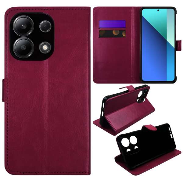 Case Capinha Flip Carteira Para Xiaomi Redmi Note 13 4g 6.67