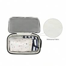 1pc Waterproof Baby Clothes Storage Bag For Separating Dirty Clothes During Mother And Baby Travel - Black - View 5