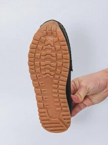 Women's Fashionable Comfortable Casual Flat Shoes - Black - View 5