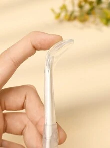 Baby Silicone Spoon Children Training Spoon All Silicone Soft Tip Baby Silicone Spoon Food Meal Spoon Silicone Learning Spoon - White - View 5