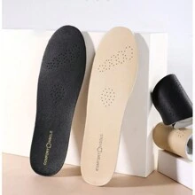 Leather Latex Sport Insoles For Shoes Cowhide Shock Absorption Foot Pad For Women High Heels Women Pumps And Men Sneakers Shoes Summer