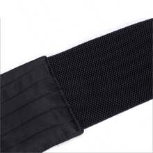 Thắt lưng bản rộng bằng vải thun co giãn đơn giản và cổ điển dành cho nữ, thắt lưng màu trơn gấp cổ điển, phụ kiện đi làm và thanh lịch cho váy & áo khoác Halloween Giáng sinh Mùa hè, Trường học Mùa thu, Mùa thu, Halloween - Loại nút - Xem 7