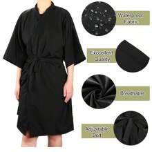 男女通用美发沙龙披肩 - 轻便、可调节的客户礼服，适合剪发、造型、染发 - 专业且易于清洁，美发工具、美发产品和配件，适用于理发沙龙美容旅行必需品、返校、旅行度假必需品、女士发饰、光滑后梳、理发配件、吹风机、吹风机、头发、配件、美发产品、美发工具、美发用品、护发、卷发刷、理发、理发配件、美发设备、旅行必需品、旅行必需品、发型、美发