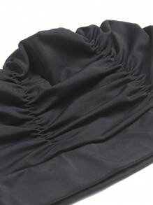 Unisex Pleated Swim Cap With Extra Large Head Circumference And Long Hair Ear Protection, Beach Essentials, Beach Accessories, Pool Float - Royal Blue - View 5