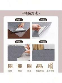 10 tapiz para piso de 30x30cm cada ejemplar en color negro y gris, paquete de 10 piezas, ideal para el revestimento de suelos en oficina o casa, alfombra cuadrada de 30x30cm con textura, tapiz para piso en distintos colores, tapiz autoadhesivo para suelo (color negro y gris). 10 Unidades.