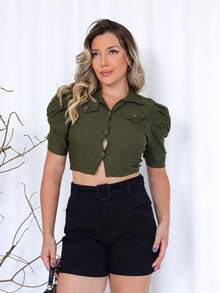 Women Denim Skirts - màu đen - Xem 4