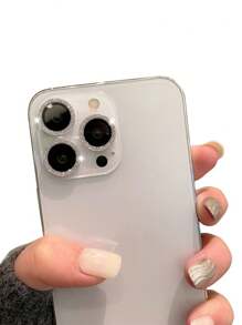 Película protectora para lente de cámara compatible con iPhone 14 Pro Max, versión actualizada con polvo brillante transparente. Compatible también con lentes de iPhone 14/12/11/13 Pro Max. Accesorio para teléfono, protector de lente, regalo para cumpleaños, familia y amigos, cristal brillante.