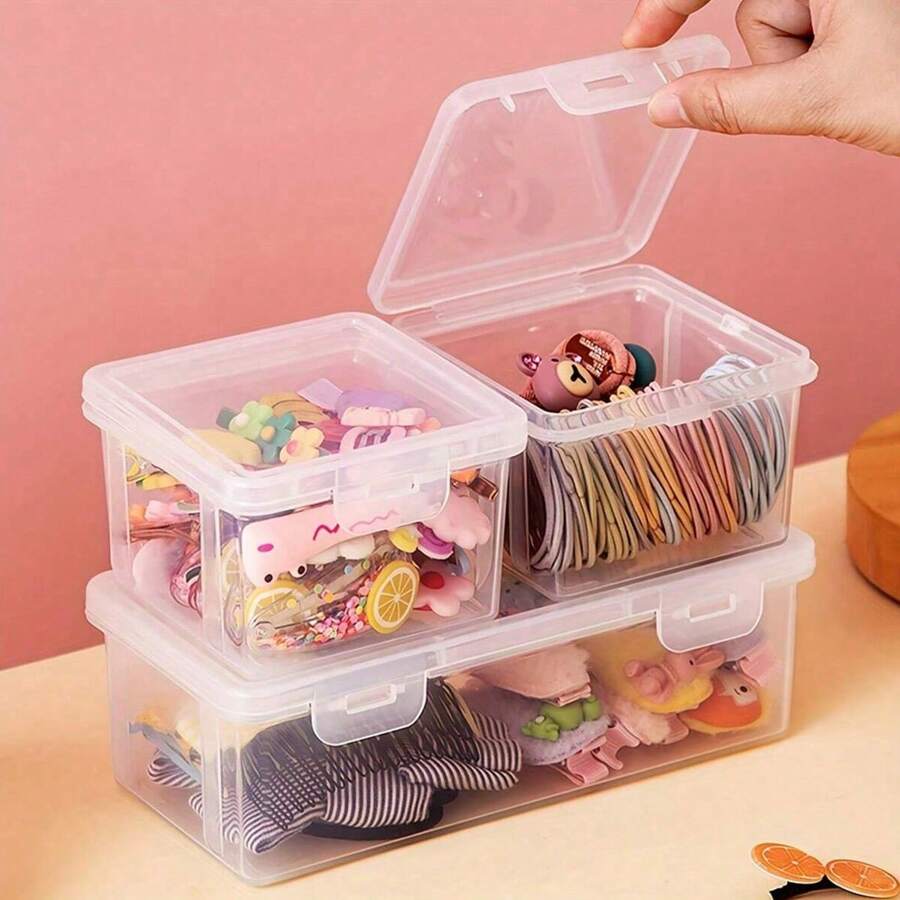 1pc Hair Accessory Storage Box For Girls With Hair Ties, Headbands