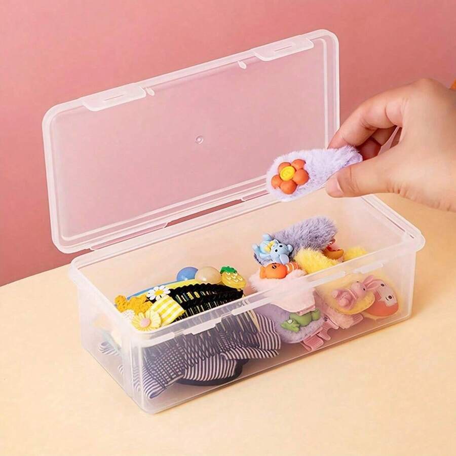 1pc Hair Accessory Storage Box For Girls With Hair Ties, Headbands
