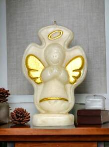 Vela aromática de ángel para primeros recuerdos, decoración del hogar, bautizo, niña/niño - Niño - Ver 3