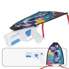 Outdoor Spring-Powered Kite Model Gun, Glider Kite, Portable Hand-Launch Toy, Perfect For Spring Outing, Family Interactive Games, Festival And Birthday Gift - Multicolor - View 4