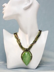 1 件时尚波西米亚吊坠项链，适合女性日常佩戴 - 吊墜項鍊 - 查看 2