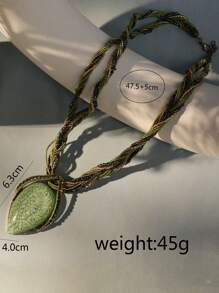 1 件时尚波西米亚吊坠项链，适合女性日常佩戴 - 吊墜項鍊 - 查看 4