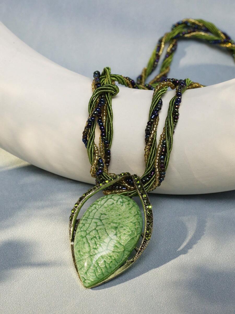 1 件时尚波西米亚吊坠项链，适合女性日常佩戴 - 吊墜項鍊 - 查看 1