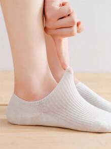 30 Pares Calcetines Invisibles Antideslizantes Y Transpirables De Corte Bajo Con Rayas Negras, Blancas Y Grises Para Mujeres, Prevención Del Mal Olor Y Absorción De La Humedad - Multicolor - Ver 8