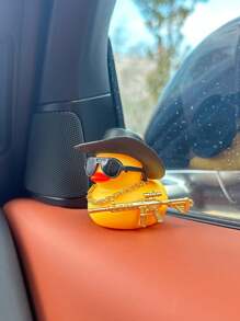 1 Miếng Dễ thương & Mát mẻ Hình con vịt Trang trí ô tô Đồ trang trí trong nhà - Màu vàng - Xem 3