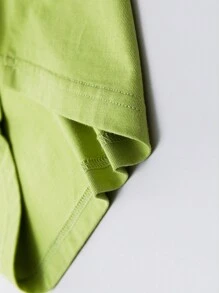 zosee 年轻男孩拼色字母印花短袖 T 恤，2024 年夏季新品