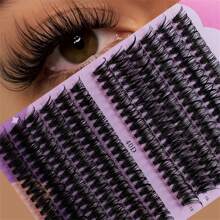 30/40D 12-16mm Mix D Curl Cluster Lashes Individual Lashes Lash Extensions Clusters Lashes Soft Natural False Eyelashes - D - View 1