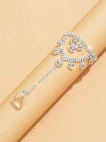 1pc Women's Delicate Bridal Chain Finger Hand Jewelry, Fashionable For Wedding, Date, Travel, Party, Holiday Outfit Gift