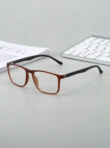 1 Pair, 2 Pairs, 4 Pairs Of Classic Square Clear Lens Glasses For Men, Simple And Elegant Design, Suitable For Daily Life And Office Use - Clear - View 3