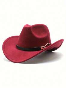 1 Chiếc Sunhat Phong Cách Jazz Vintage Dành Cho Các Hoạt Động Ngoài Trời Như Du Lịch Xuân Thu Và Kỳ Nghỉ Đi Biển Phong Cách Y2K Trẻ Cao Bồi mũ - A - Xem 5