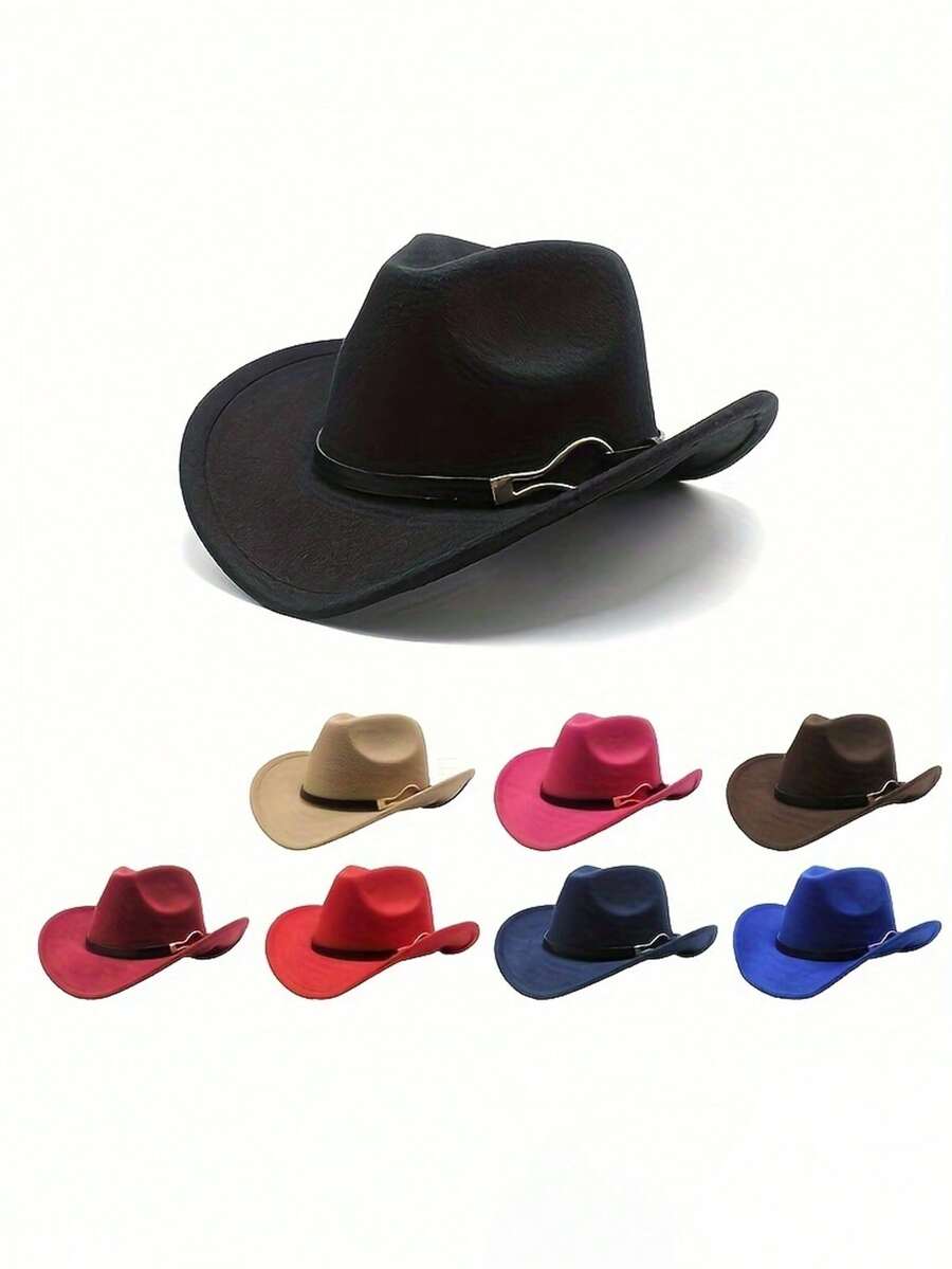 1 Chiếc Sunhat Phong Cách Jazz Vintage Dành Cho Các Hoạt Động Ngoài Trời Như Du Lịch Xuân Thu Và Kỳ Nghỉ Đi Biển Phong Cách Y2K Trẻ Cao Bồi mũ - A - Xem 1