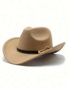 1 Chiếc Sunhat Phong Cách Jazz Vintage Dành Cho Các Hoạt Động Ngoài Trời Như Du Lịch Xuân Thu Và Kỳ Nghỉ Đi Biển Phong Cách Y2K Trẻ Cao Bồi mũ - A - Xem 8