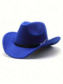 1 Chiếc Sunhat Phong Cách Jazz Vintage Dành Cho Các Hoạt Động Ngoài Trời Như Du Lịch Xuân Thu Và Kỳ Nghỉ Đi Biển Phong Cách Y2K Trẻ Cao Bồi mũ - A - Xem 3