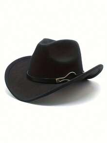 1 Chiếc Sunhat Phong Cách Jazz Vintage Dành Cho Các Hoạt Động Ngoài Trời Như Du Lịch Xuân Thu Và Kỳ Nghỉ Đi Biển Phong Cách Y2K Trẻ Cao Bồi mũ - A - Xem 2