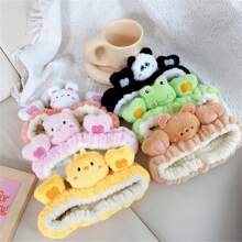 1 băng đô trang trí hình thỏ hoạt hình & 1 băng đô - Hồng - Xem 1