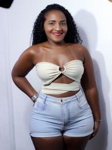 Women Tops - Màu be - Xem 1