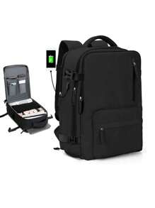 Large Multifunctional Travel Backpack, Portable High-Capacity Multi-Layer Backpack, Waterproof Backpack, Perfect For Casual Travel Backpack. - Black - View 2
