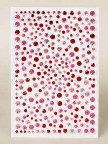 STARTTOOS Large Sheet Multisize 3d Simulated Gemstone Eye & Face Decoration Stickers, Diy Music Festival Y2k Makeup Party Eye & Face Decoration Stickers